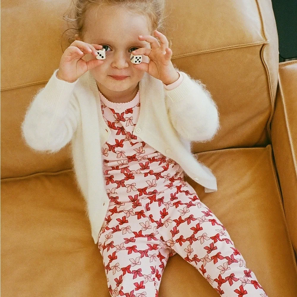 J crew Kids' long-sleeve cotton pajama set in prints